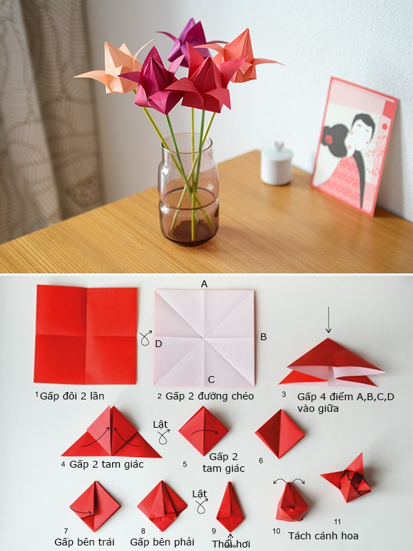 6 cách gấp giấy Origami - Nhật Bản đơn giản và độc đáo nhất