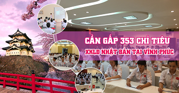 Cần gấp 353 lao động tỉnh Vĩnh Phúc đi Nhật làm việc năm 2019