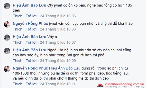 Đánh giá công ty JVNet - công ty XKLĐ Nhật Bản tại Hà Nội