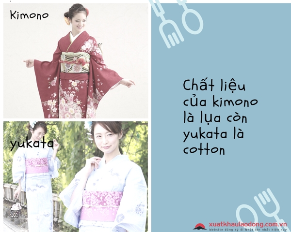 phân biệt kimono và yukata