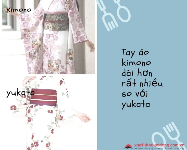 yukata khác kimono chỗ nào