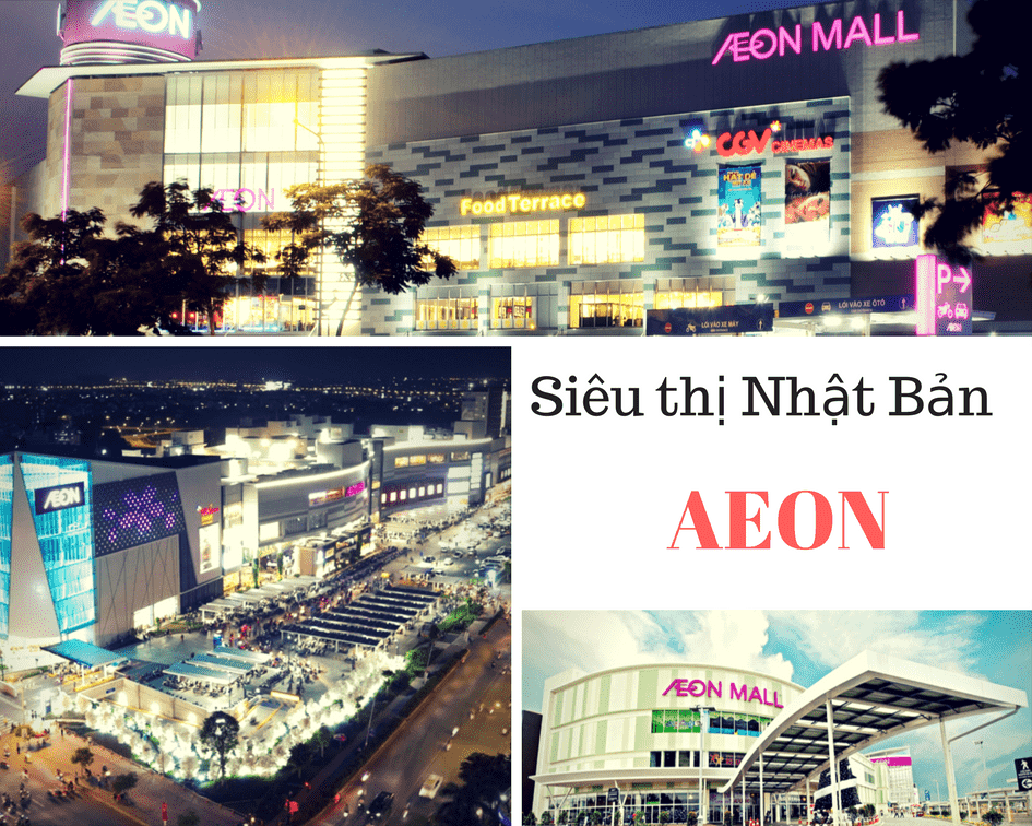 Siêu thị AEON Mall - địa điểm bán hàng Nhật tại Việt Nam 