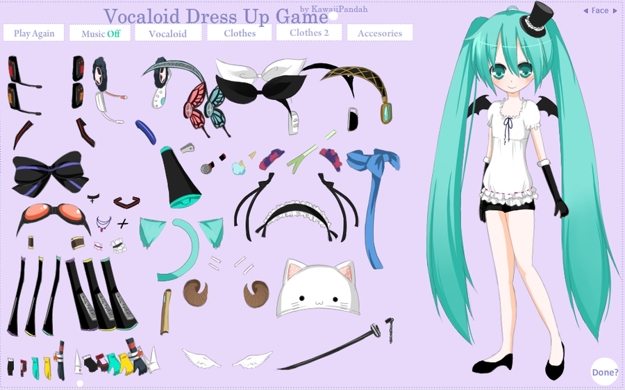 Game Vocaloid Dress Up 