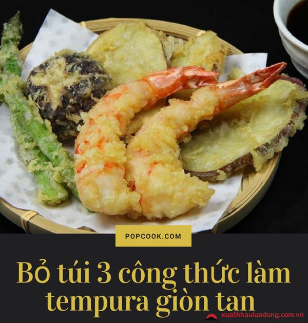 Bỏ túi 3 công thức làm tempura giòn tan chiêu đãi cả nhà