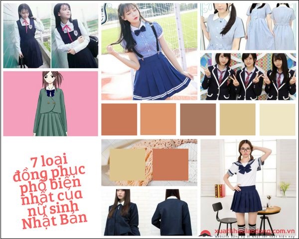 Khám phá 7 loại đồng phục phổ biến nhất của nữ sinh Nhật Bản