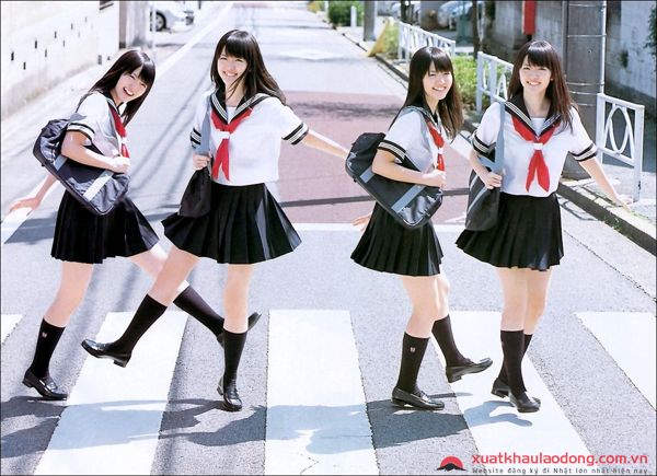 Nhật Bản cao cấp JK đồng phục màu tím màu ba ngực thủy thủ màu trắng phù  hợp với Kansai ve áo dài tay phù hợp với đồng phục học sinh |