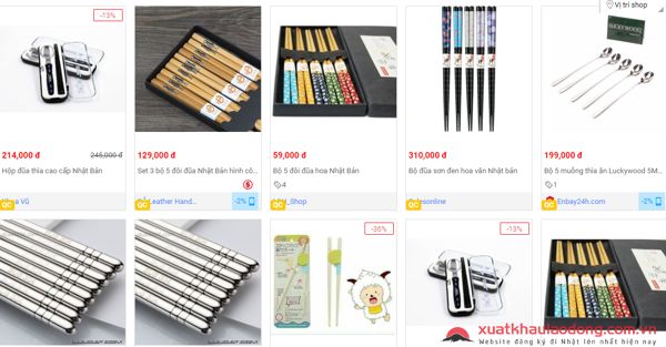 Những sản phẩm đũa Nhật được bán trên Sendo