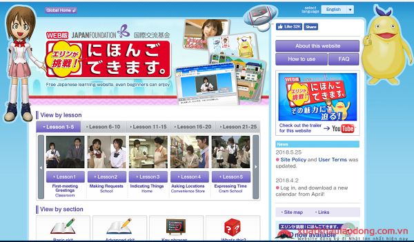 học tiếng Nhật online miễn phí