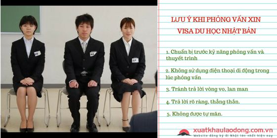 phỏng vấn xin visa du học nhật bản