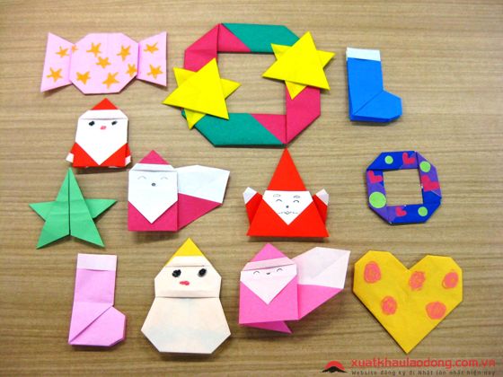 Những sản phẩm trang trí đẹp mắt Origami