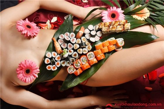  Sushi Nhật Bản trên người 