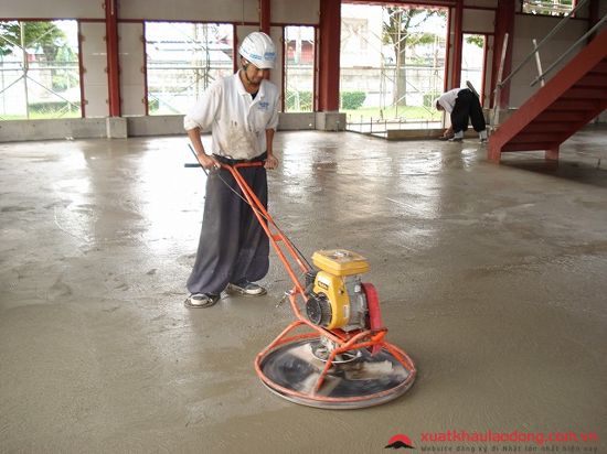 đơn hàng láng sàn bê tông tại Nhật Bản
