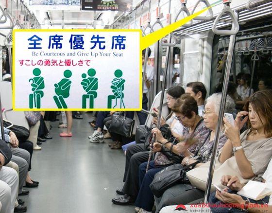 Những quy tắc cần thiết trên tàu điện ngầm tại Nhật