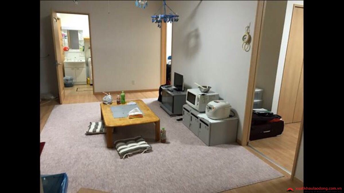 Phòng trọ đầy đủ tiện nghi do xí nghiệp Nhật Bản thuê cho các thực tập sinh của mình