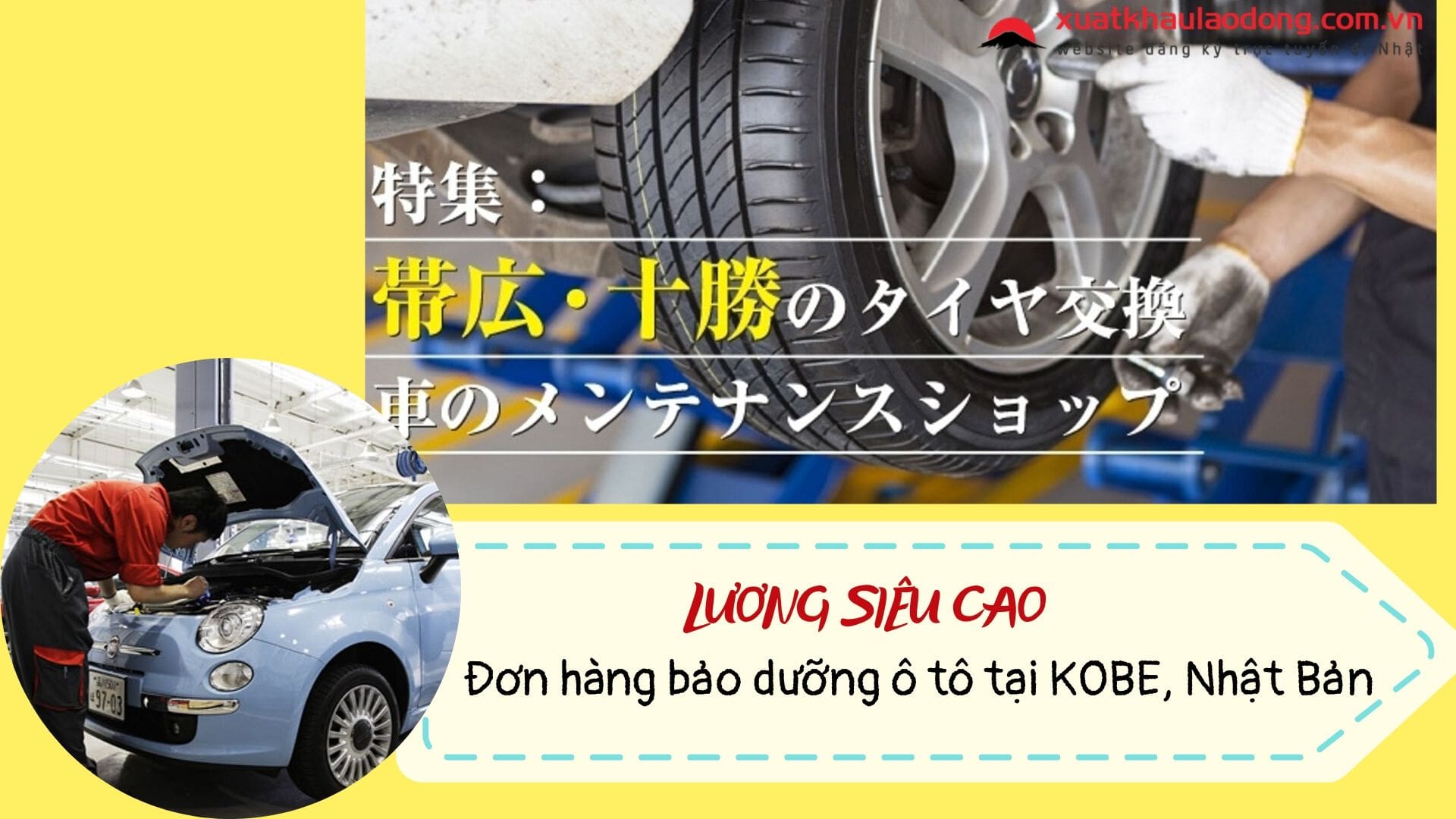 Đơn hàng bảo dưỡng ô tô tại Kobe