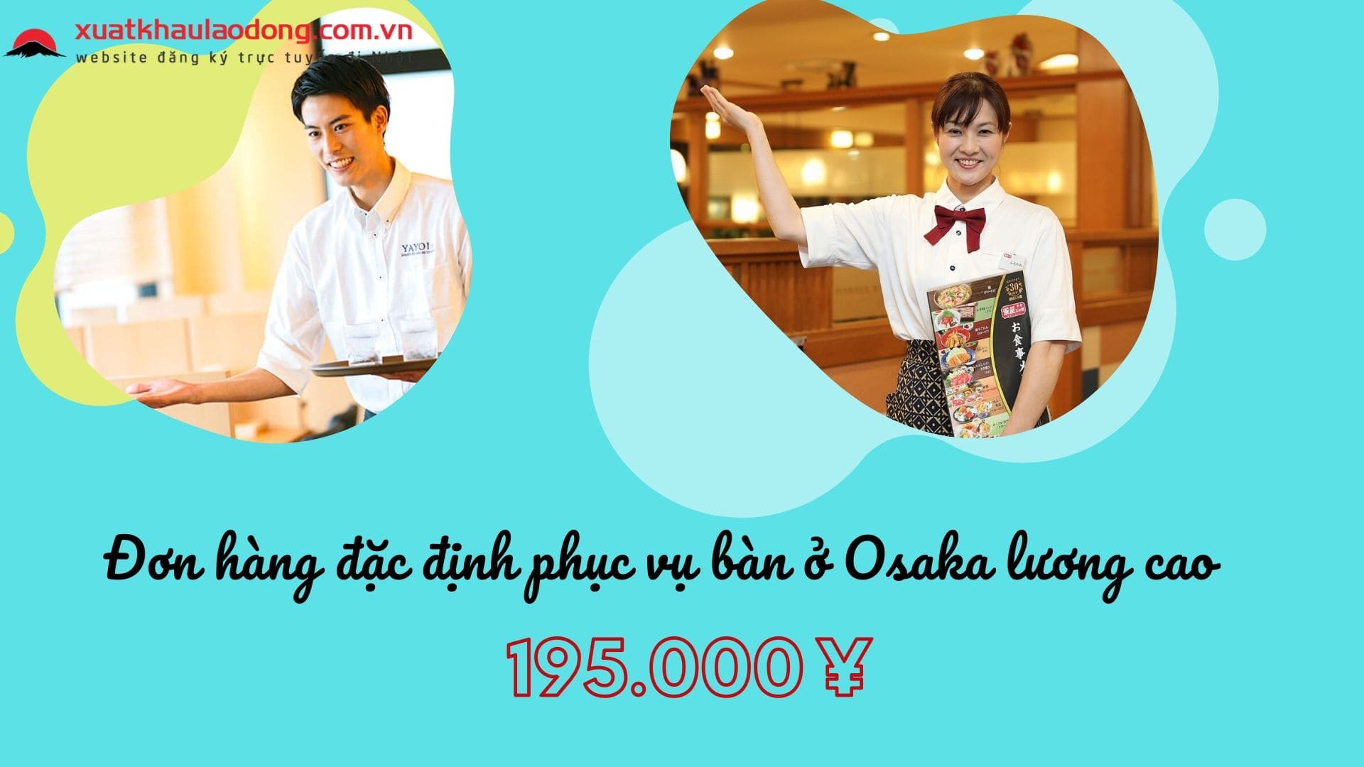 Đơn hàng visa đặc định làm phục vụ bàn tại Osaka