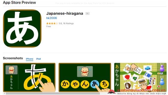 Ứng dụng học tiếng Nhật - Learn Japanese