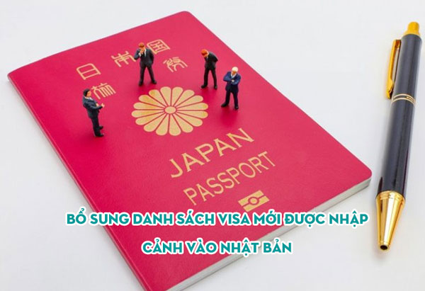 Bổ sung danh sách visa mới được nhập cảnh vào Nhật Bản